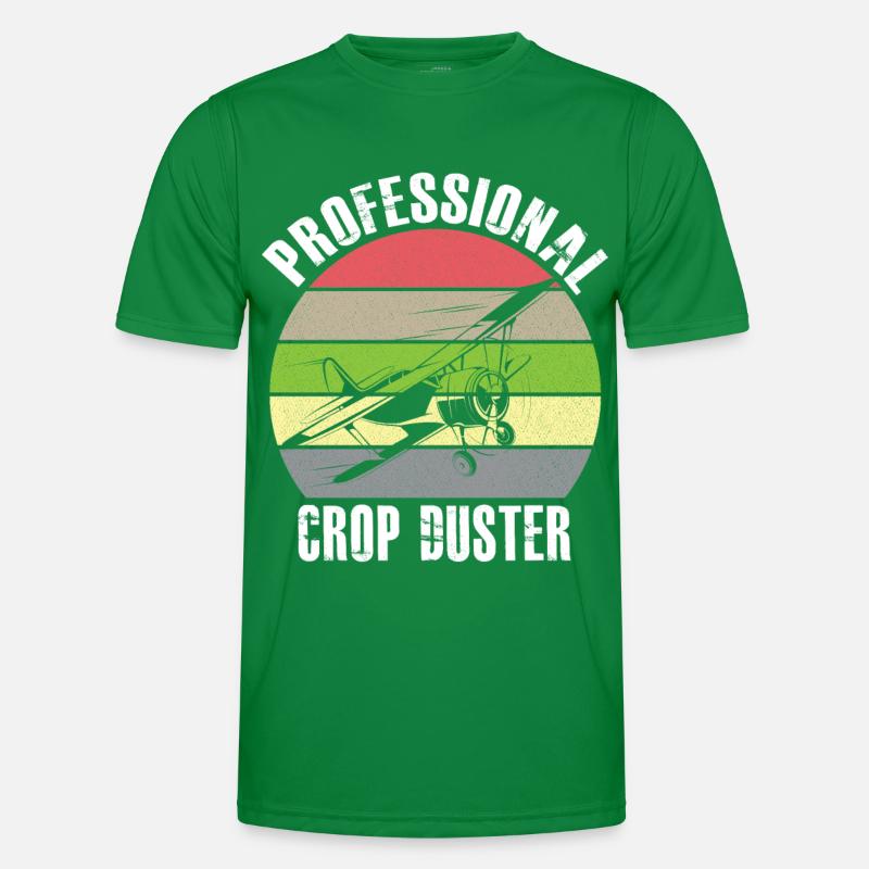 Cropdusting in Progress Crop Dusting Duster Plane Männer Funktions-T-Shirt