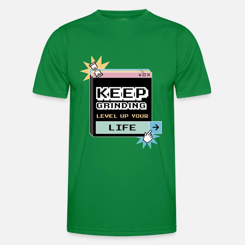 Keep Grinding Motivation Quotidienne Persévérance T-shirt sport Homme