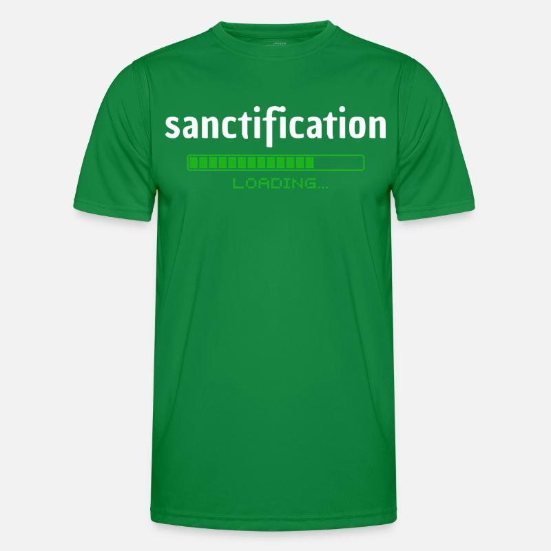 Sanctification - Heiligung - loading - christlich Men's Functional T-Shirt