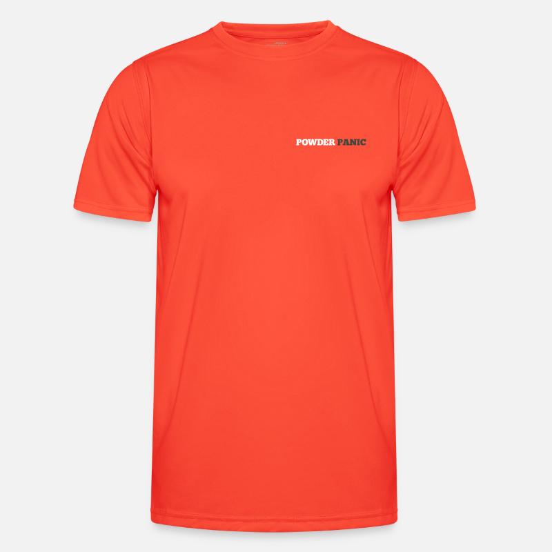 Powder Panic Logo - Men's Functional T-Shirt - grenadine