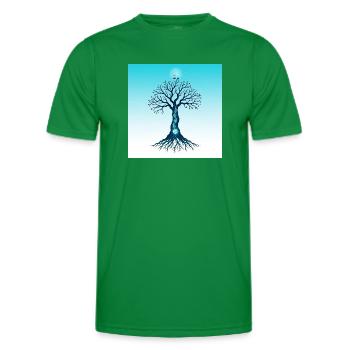 Spiritual Tree - T-shirt sport Homme - vert - Devant - AI Model Male 178 dark (178cm)