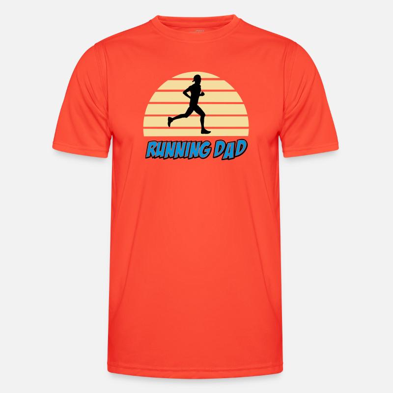 Running dad - Men's Functional T-Shirt - grenadine