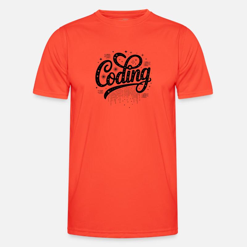 Coding - Cool Technology Design - Men's Functional T-Shirt - grenadine