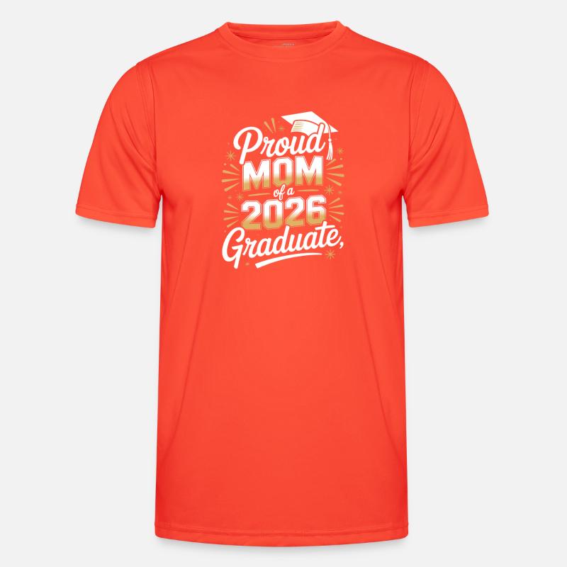Stolze Mutter eines Absolventen von 2026 - Männer Funktions-T-Shirt - Grenadine