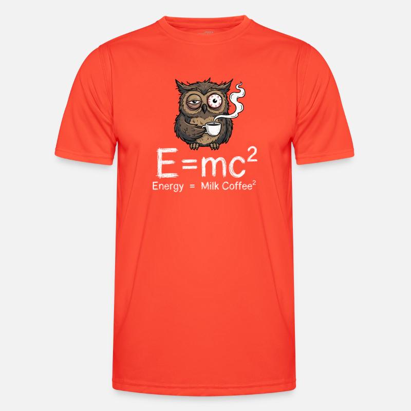 E=mc²: The true coffee formula - Men's Functional T-Shirt - grenadine