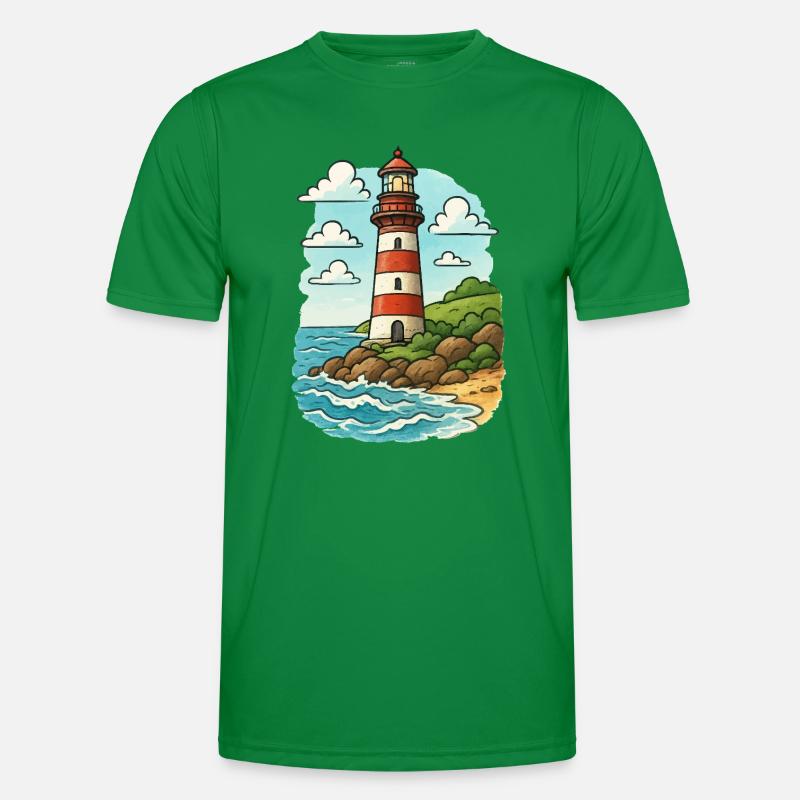 Phare sur le sentier côtier T-shirt sport Homme