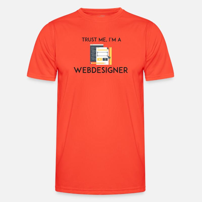 Vertrau mir, ich bin Webdesigner Männer Funktions-T-Shirt
