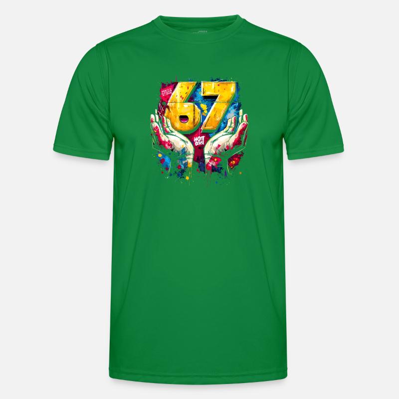 6 7 Graffiti Meme Männer Funktions-T-Shirt