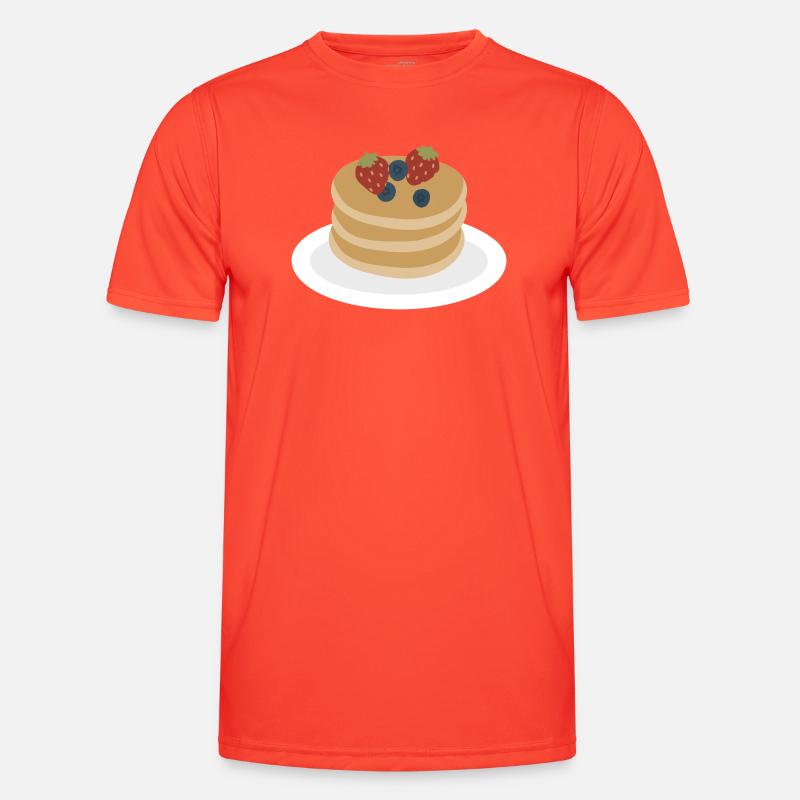 Berry Pancake Stack Artwork - Men's Functional T-Shirt - grenadine