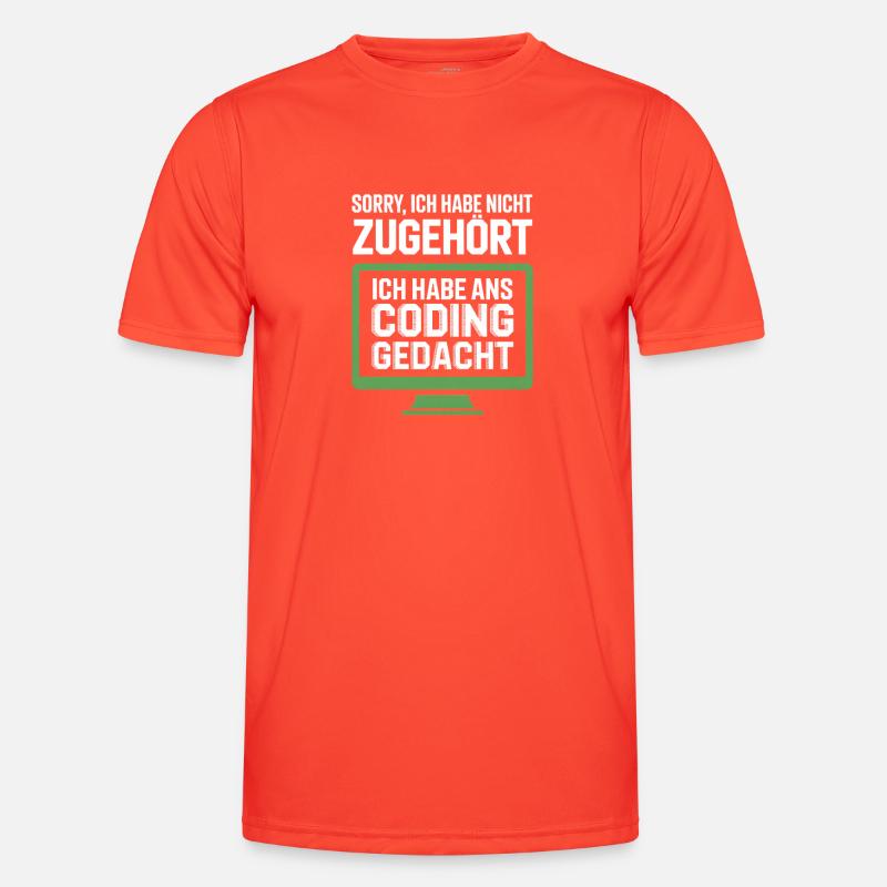 Coding Thinking instead of belonging - Men's Functional T-Shirt - grenadine