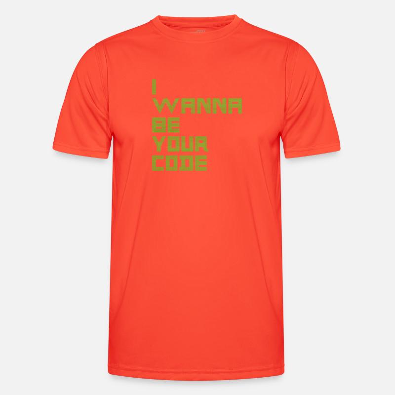 I WANT TO BE YOUR CODE - Binary Geek Humor Men's Functional T-Shirt