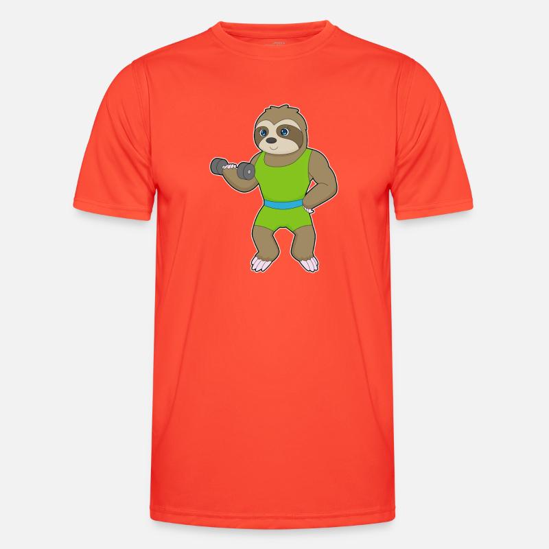 Dovendyrsbodybuilder kvinde - Funktionsshirt til herrer - grenadine