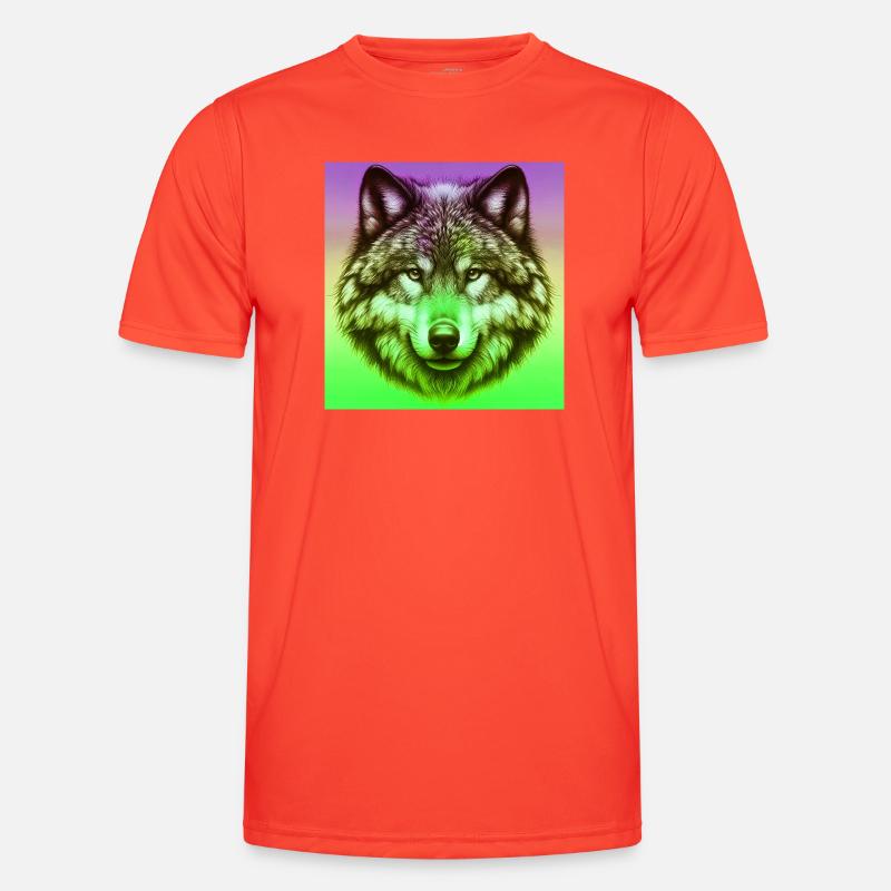 Wolf - Men's Functional T-Shirt - grenadine