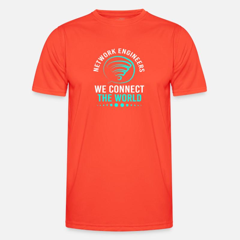 Network Engineer Programmer Computer Scientist - Men's Functional T-Shirt - grenadine