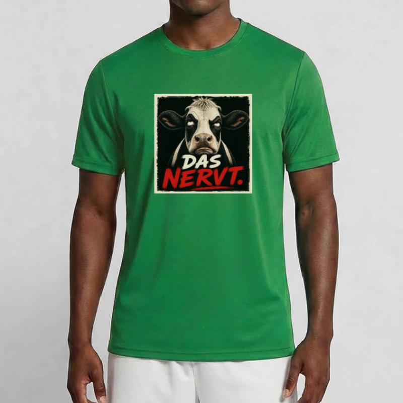 Das nervt - Kuh T-Shirt – Statement oder Geschenk Männer Funktions-T-Shirt