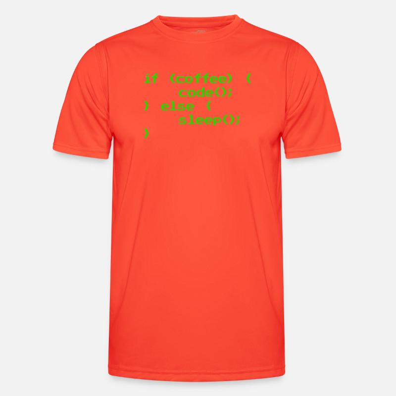 No Coffee No Code Programmer Computer Scientist - Men's Functional T-Shirt - grenadine