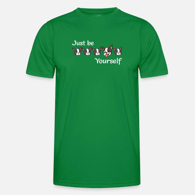 Boston - Soyez simplement - Vous-même - Texte blanc T-shirt sport Homme