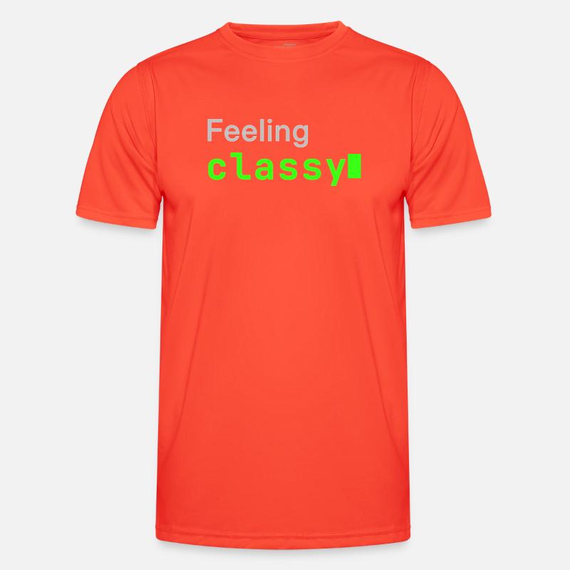 Feeling classy | Developer mood - Men's Functional T-Shirt - grenadine