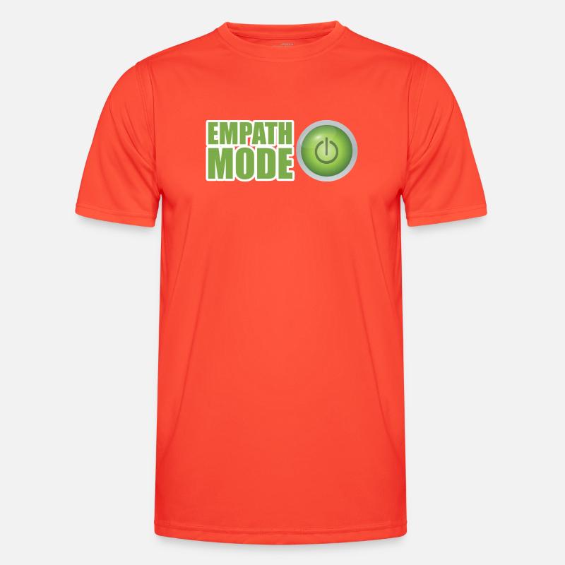 Empath Mode Green Power Button Design Men's Functional T-Shirt