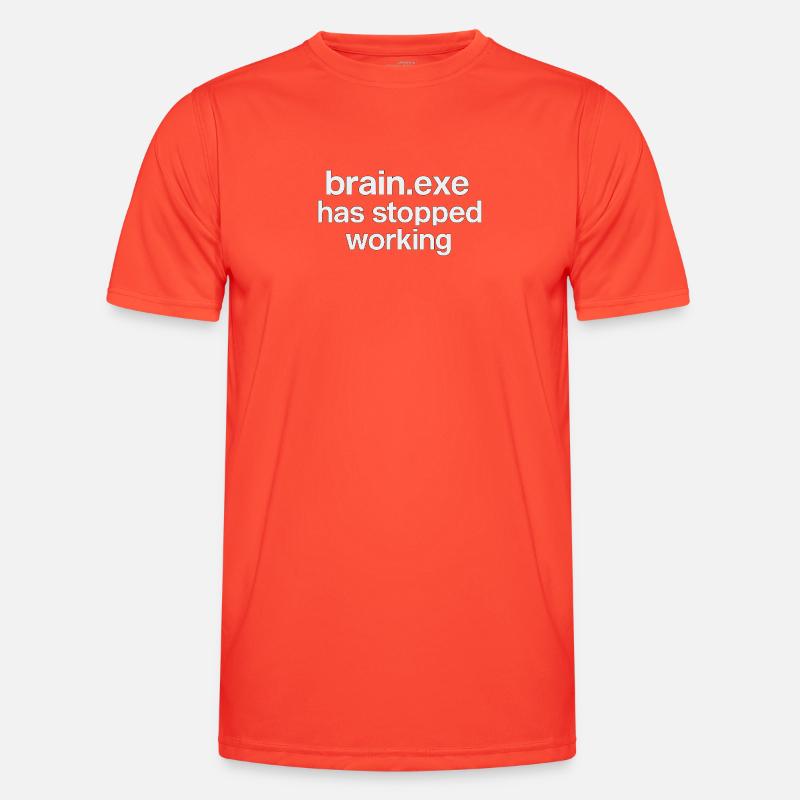 brain.exe has stopped working - Men's Functional T-Shirt - grenadine