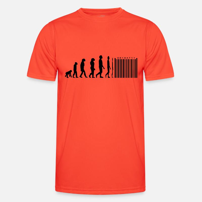 Evolution code à barres T-shirt sport Homme