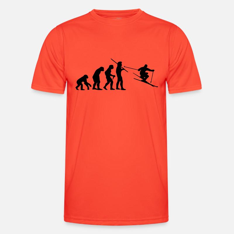Evolution Ski - Männer Funktions-T-Shirt - Grenadine