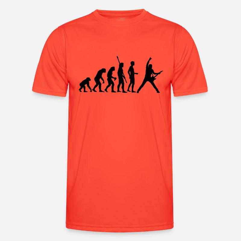 evolution_guitar_b - Men's Functional T-Shirt - grenadine
