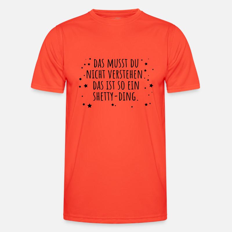 Shetty-Ding Männer Funktions-T-Shirt