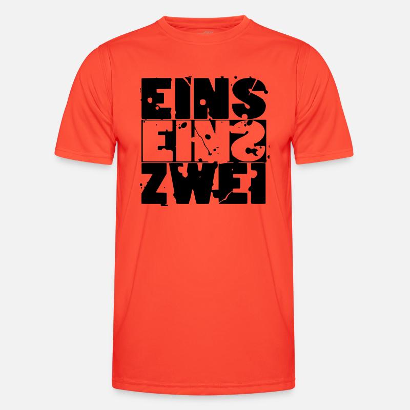 Eins Eins Zwei - 112 - Männer Funktions-T-Shirt - Grenadine
