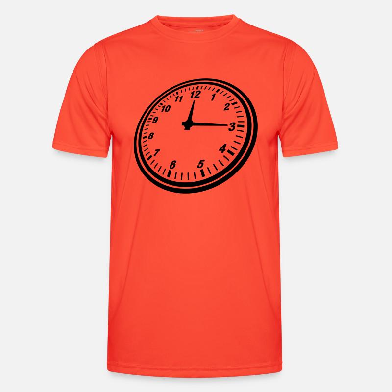 clock_design_yu1 Männer Funktions-T-Shirt
