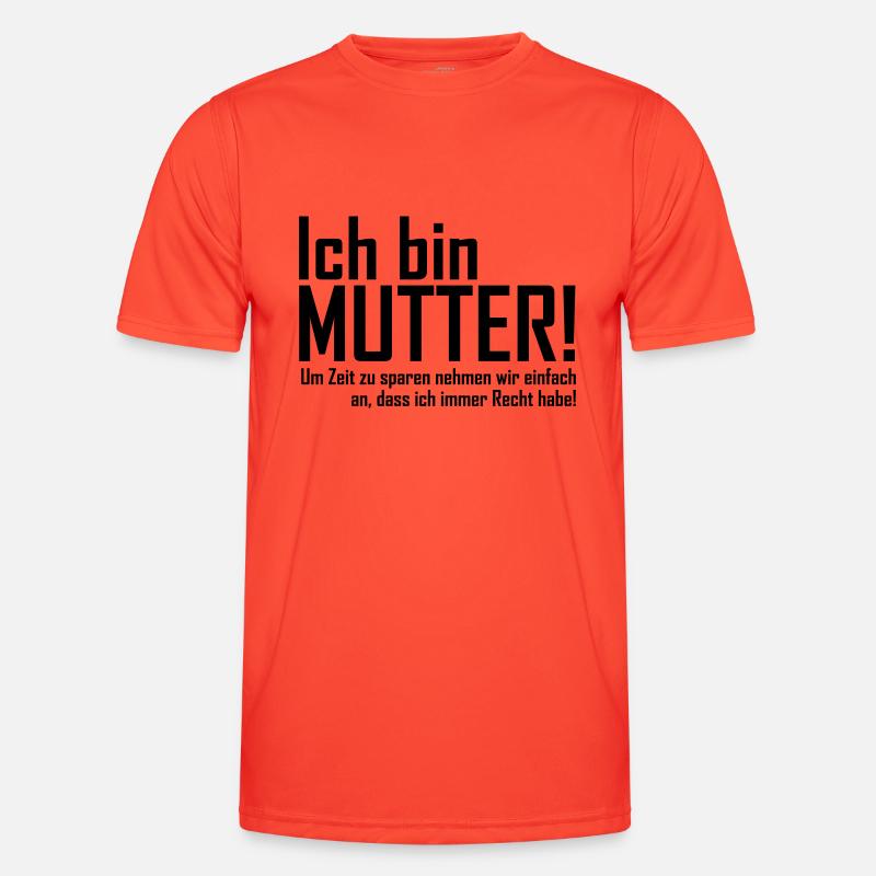 ich bin mutter Männer Funktions-T-Shirt