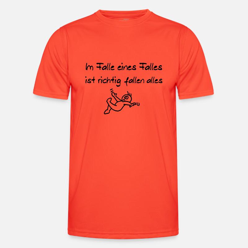 Im Falle eines Falles - Männer Funktions-T-Shirt - Grenadine