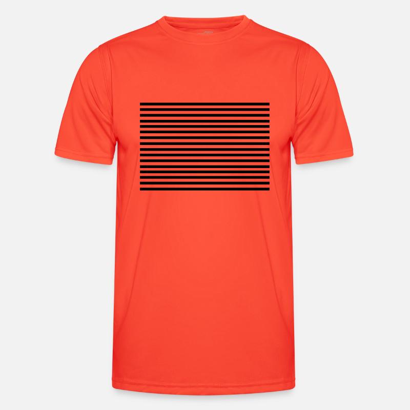 horizontal_lines Men's Functional T-Shirt