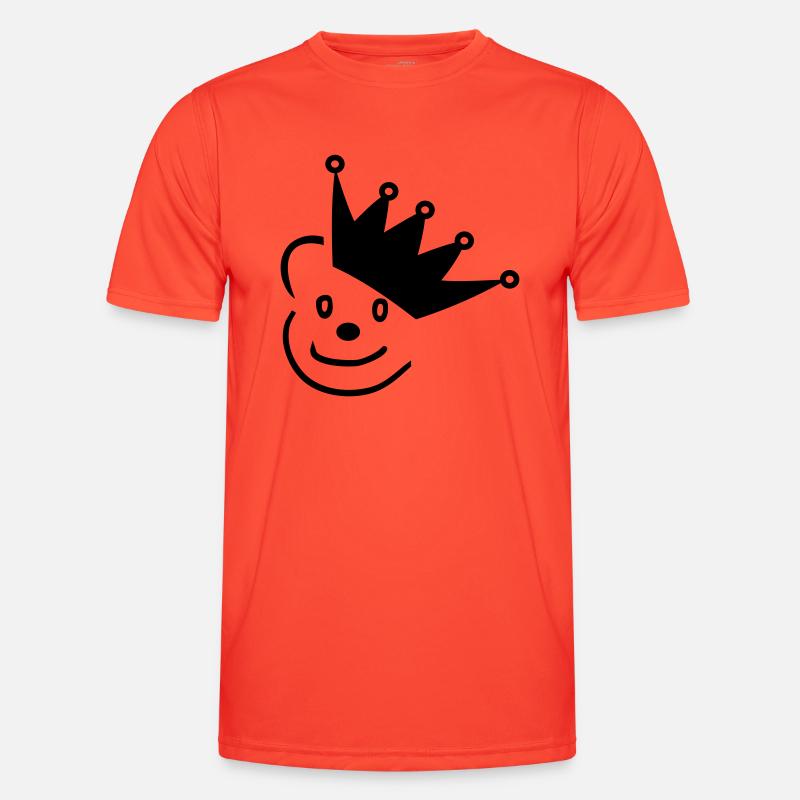 Bär mit Krone Männer Funktions-T-Shirt