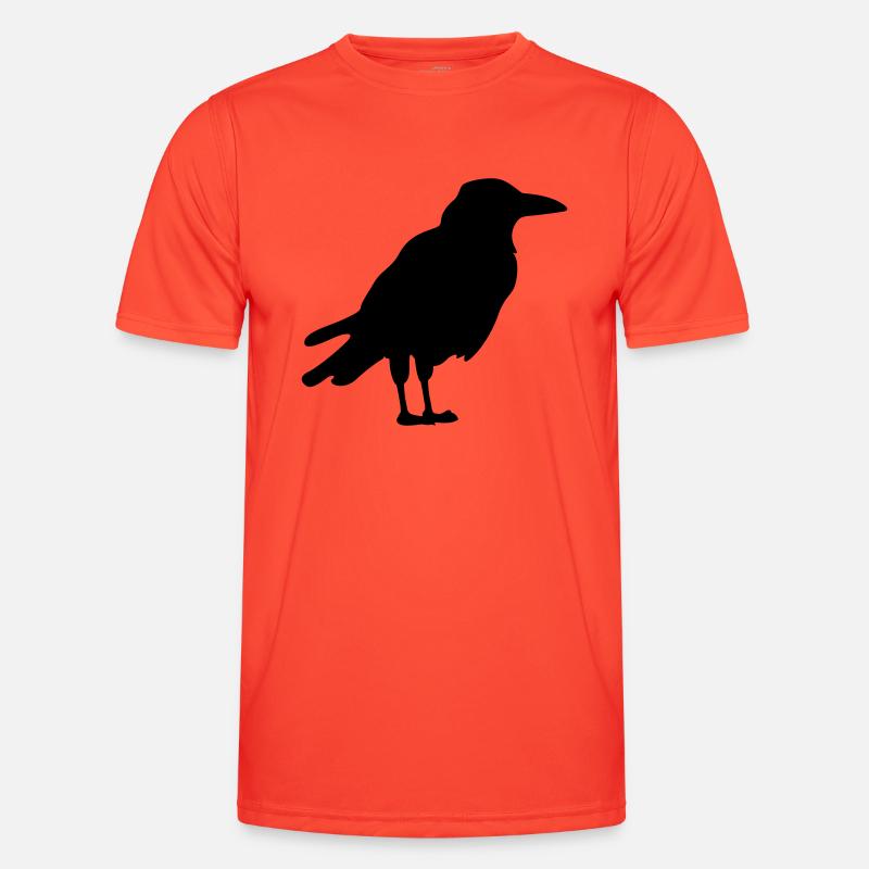 Krähe Männer Funktions-T-Shirt