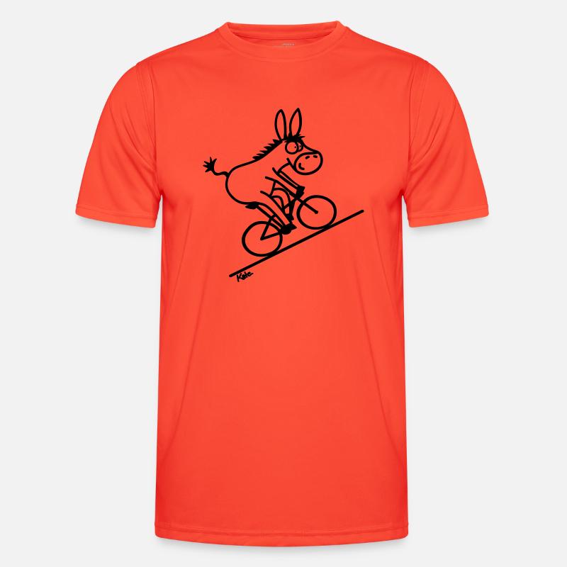 Drahtesel (klein) Männer Funktions-T-Shirt