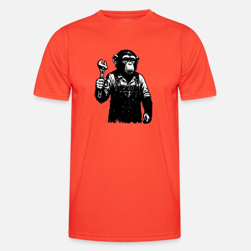 Labour Day Monkey Worker Men's Functional T-Shirt