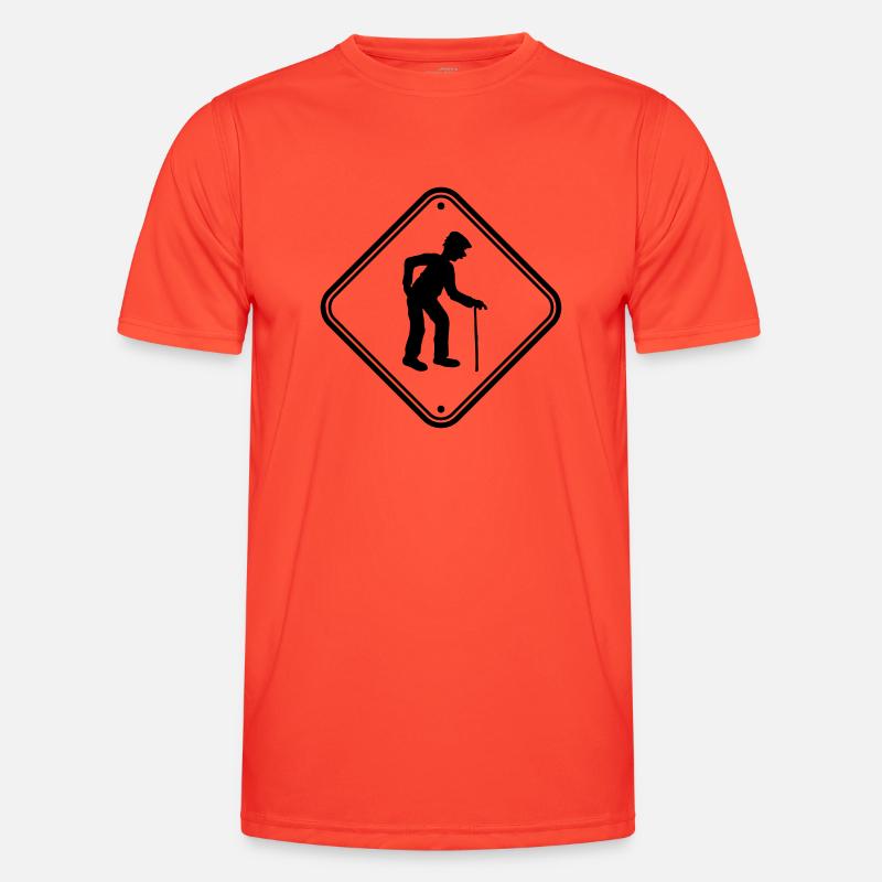Shield attention danger danger caution note warn Men's Functional T-Shirt
