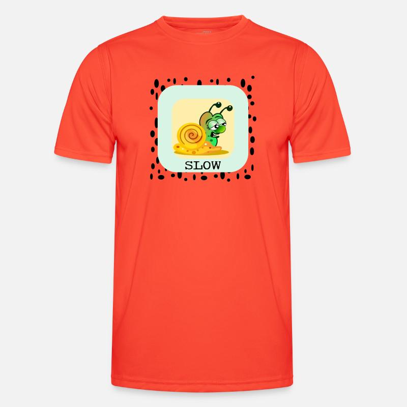 LANGSAME SCHNECKE Männer Funktions-T-Shirt