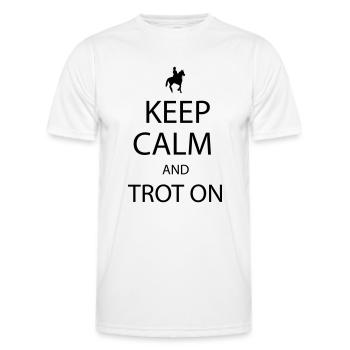 Trot On - Männer Funktions-T-Shirt - Grenadine - Vorne - AI Model Male 178 dark (178cm)
