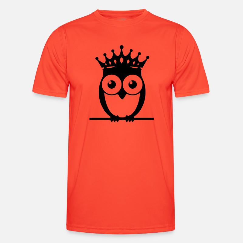 Eule Männer Funktions-T-Shirt