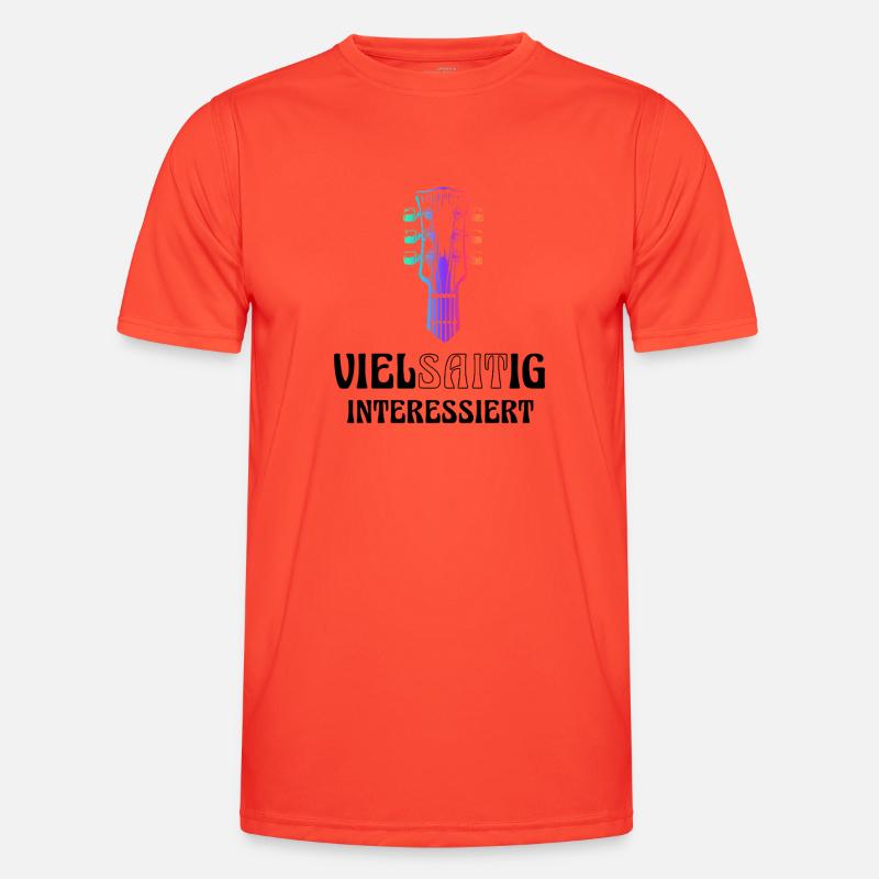 Guitar multi-stringed interested Men's Functional T-Shirt