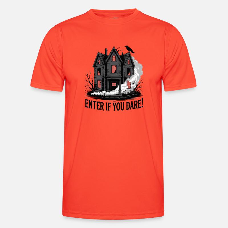 NAWIEDZONE BUDYNKI Funkcjonalna koszulka męska