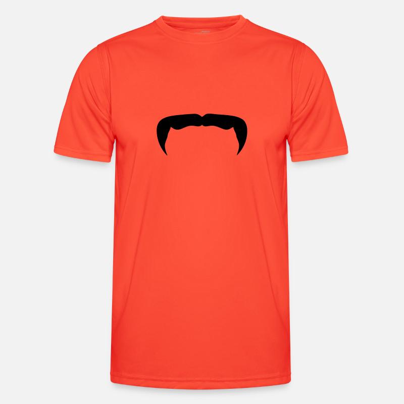 Hipster-Schnurrbart Schnurrbart Bart beard12 - Männer Funktions-T-Shirt - Grenadine