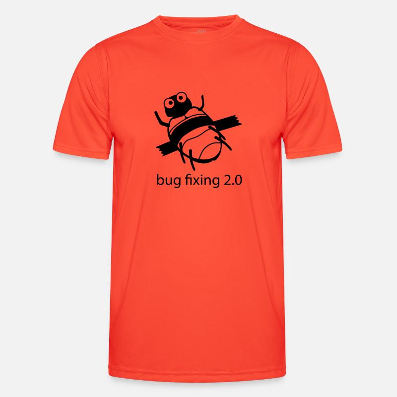 bug fixing einfarbig - Männer Funktions-T-Shirt - Grenadine