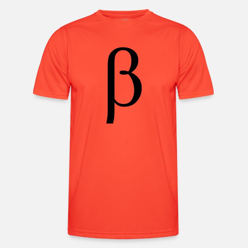 Beta griechischen Buchstaben Männer Funktions-T-Shirt
