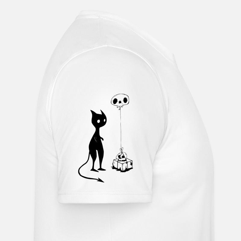 Cat gift skull devil evil Men's Functional T-Shirt