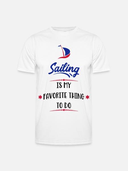 sailing - Men's Functional T-Shirt - white