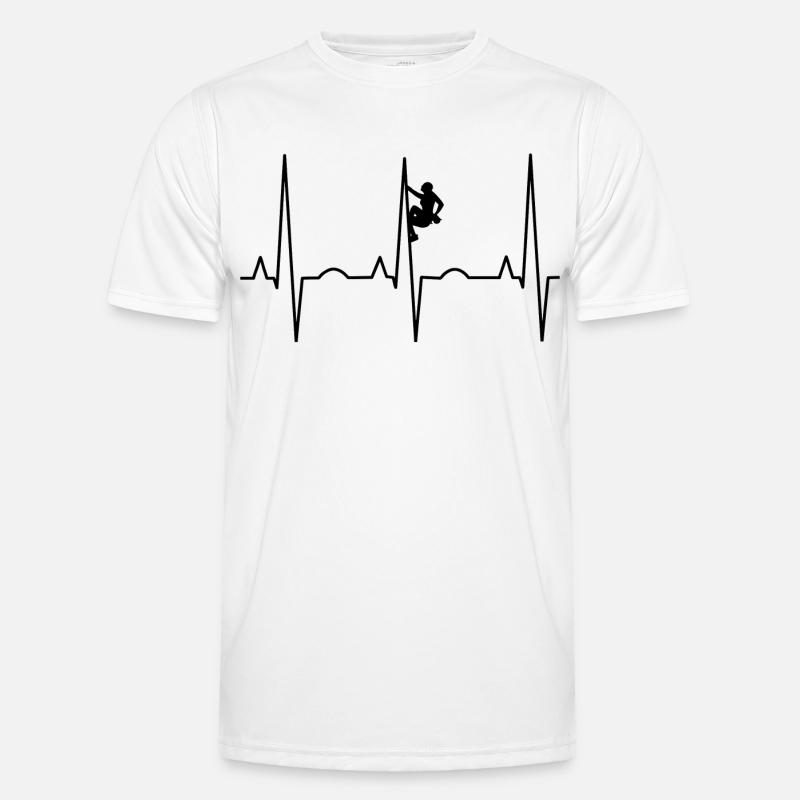 Climbing climber - Men's Functional T-Shirt - white