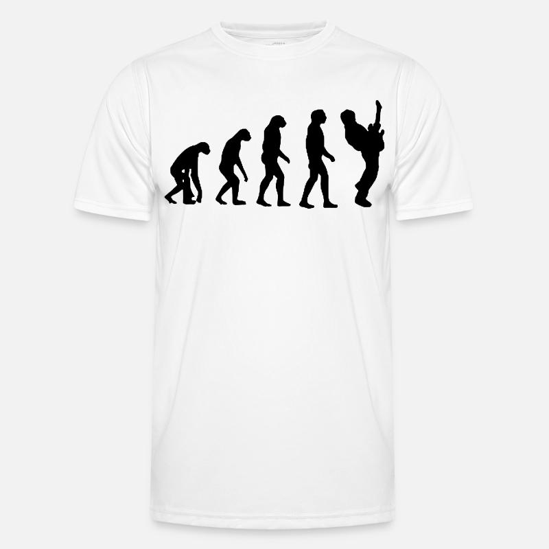 Evolution du guitariste, guitariste, musicien # T-shirt sport Homme